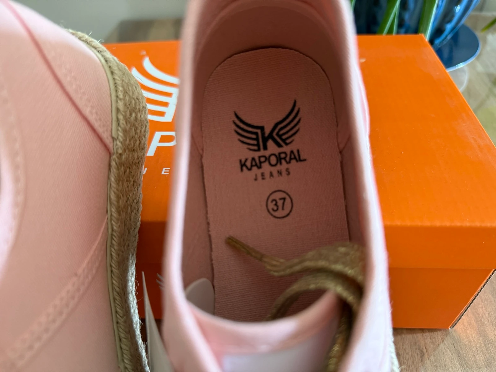 Sneakers Kaporal Biorgaty Dames 37 Roze Nude – Nieuw met doos – Espadrilles Canvas – photo 6